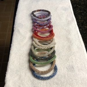 Lily and Laura glass beaded bracelets